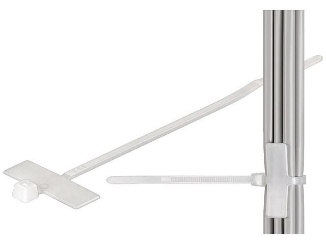 2PK Goobay 2.5cm Cable Marker Tie w/ Labelling Field - Transparent