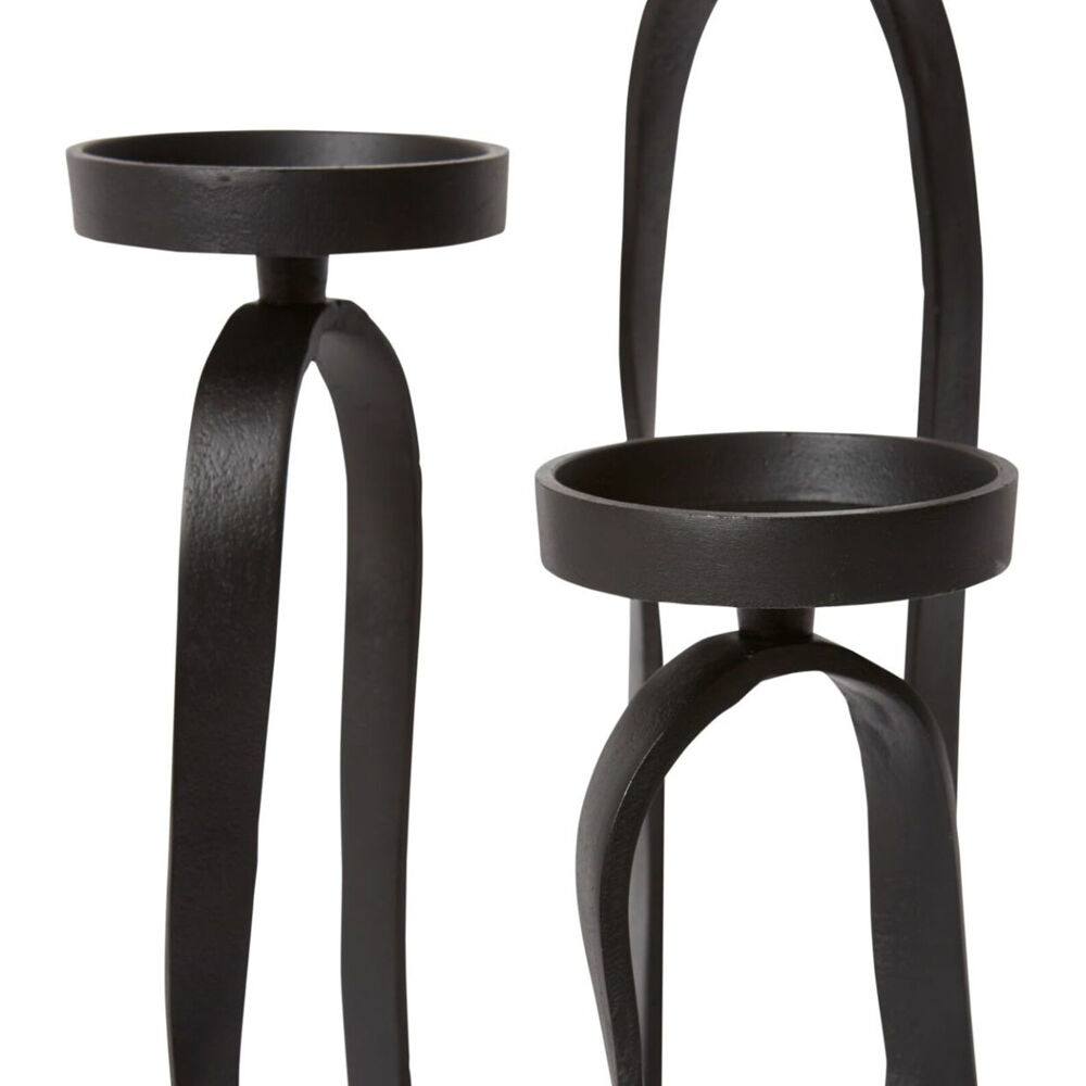 E Style Una Candle Holder Tabletop Home Decor 47cm Black