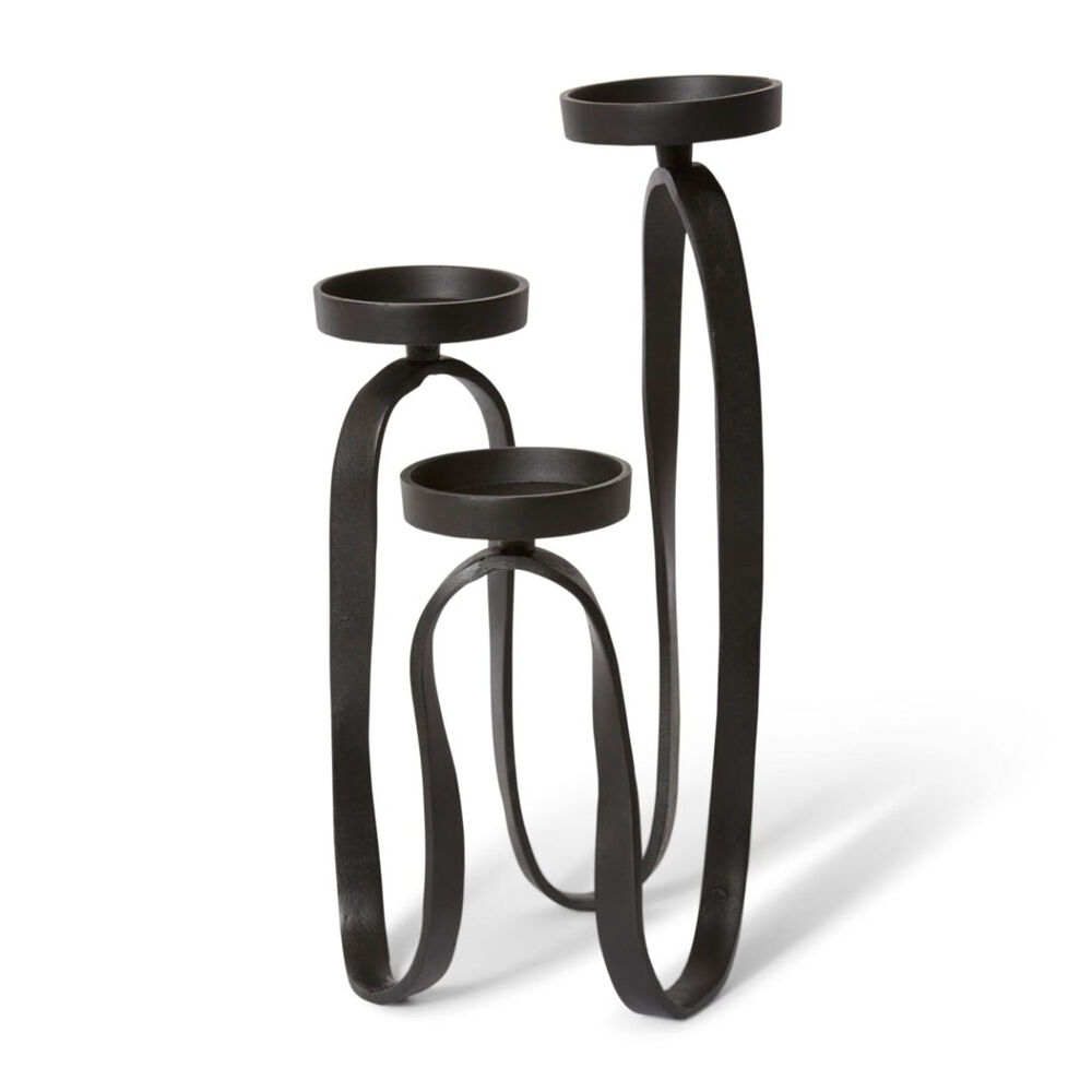 E Style Una Candle Holder Tabletop Home Decor 47cm Black
