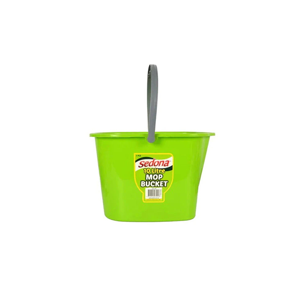 4PK Ultimo Mop Bucket 10L Green with Grey Handle Durable Cleaning Accessory 24x35cm