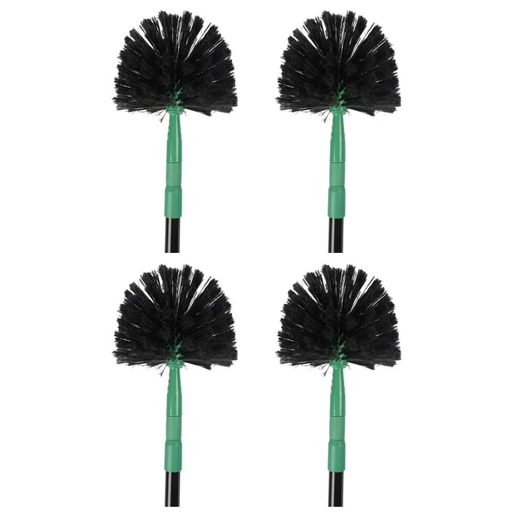 4PK Ultimo Cob Web Brush Extendable Handle Black 1.3M 18x95cm