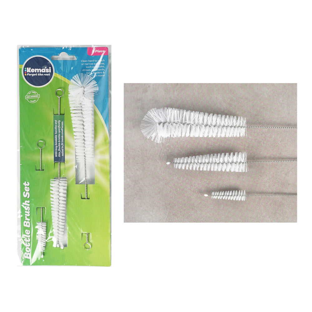 12PK kemasi Baby/Infant Bottle Brush Set Home Kitchen Cleaning