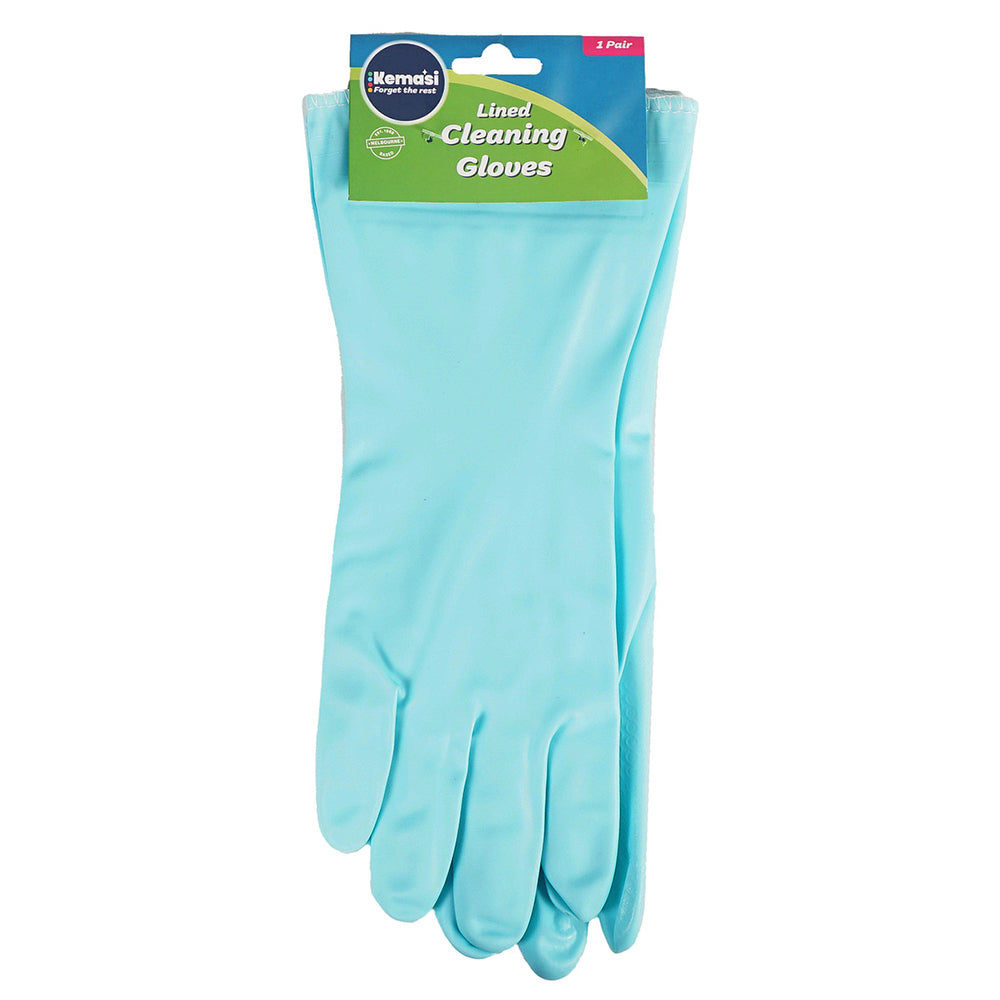 6PK kemasi Lined Cleaning Gloves Home Bathroom Kitchen Cleaning