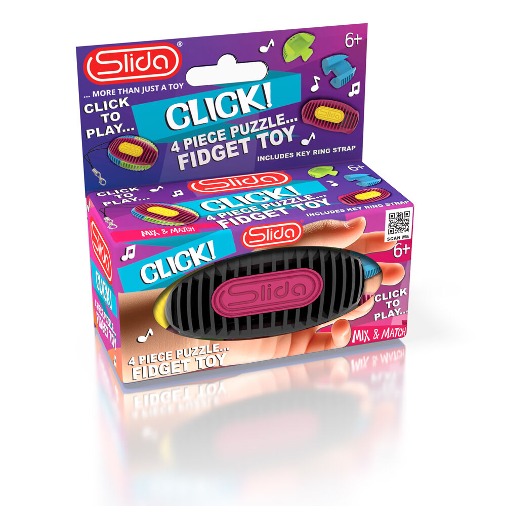 3x 3pc Slida Click 3D Sequential Interlocking Puzzle for Kids/Children 6Y+
