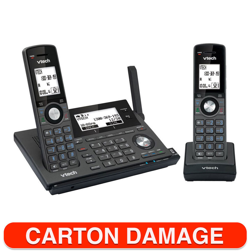 Vtech 2 Handset Long Range Dect 360 Cordless Phone