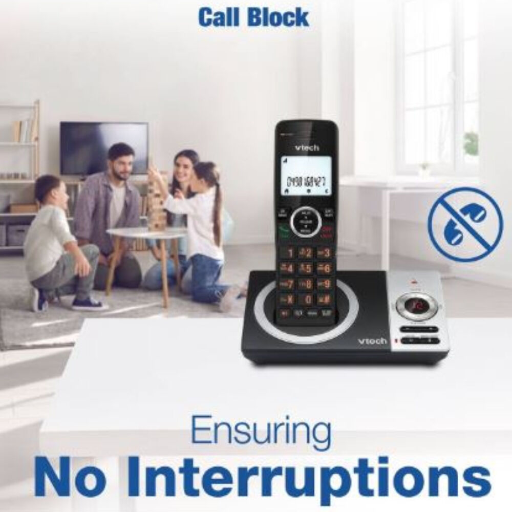 VTech CLS22050 DECT WiFi Cordless Home Phone with 2-Handset Black