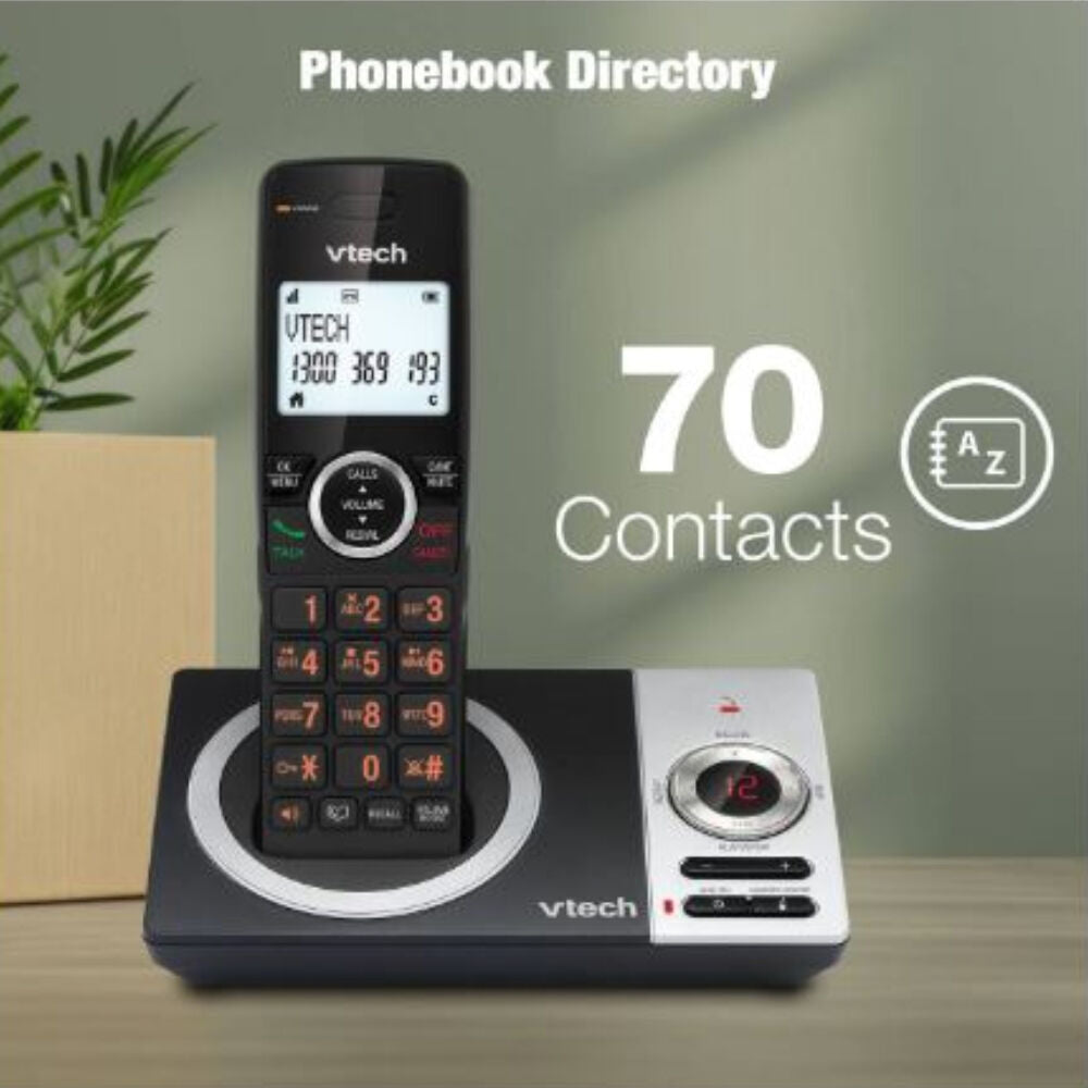 VTech CLS22050 DECT WiFi Cordless Home Phone with 3-Handset Black
