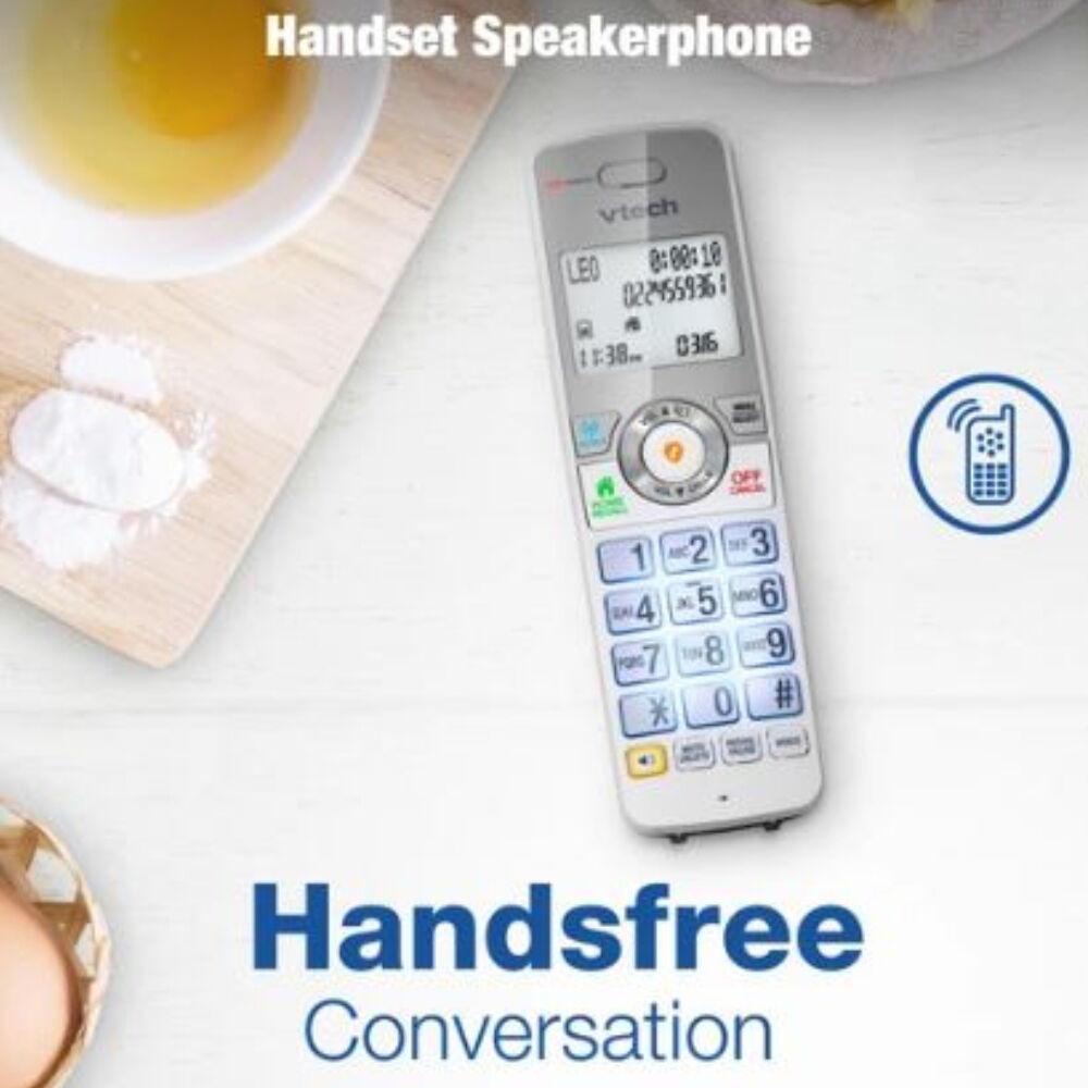 VTech CLS22150 DECT6.0 WiFi Cordless Home Phone with 2-Handset Silver