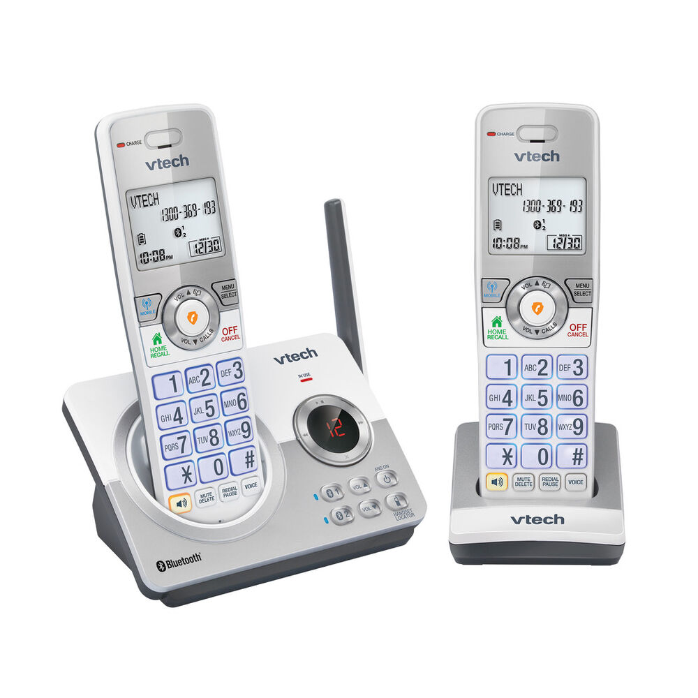 VTech CLS22150 DECT6.0 WiFi Cordless Home Phone with 2-Handset Silver