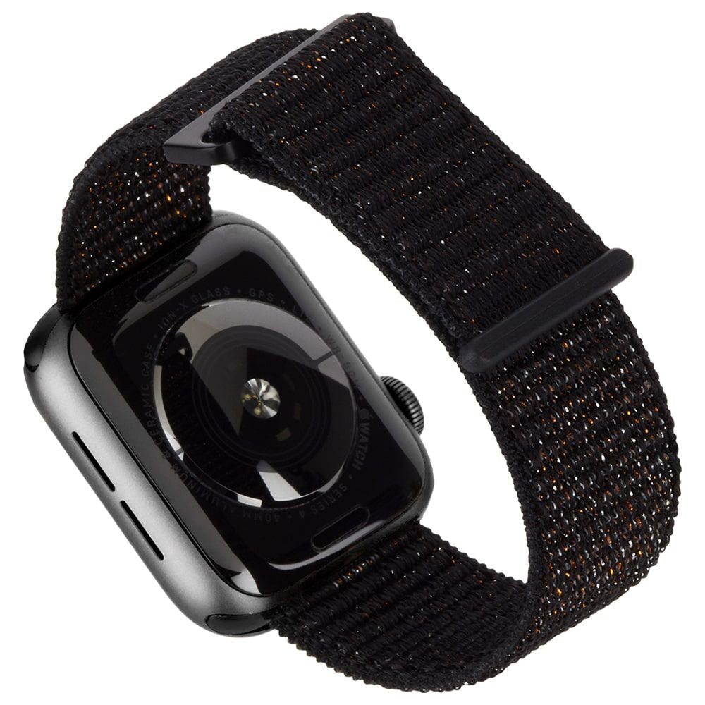 Case-Mate Nylon Sport Apple Watch Band 42-44mm - Mixed Metallic Black