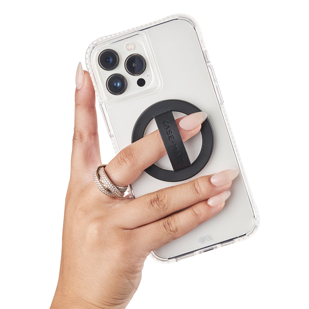Case-Mate MagSafe Ring Magnetic Loop Grip For iPhone 14 - Black