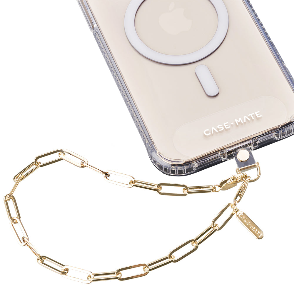 Case-Mate Chunky Chain Wristlet Strap For Mobile Phones - Gold