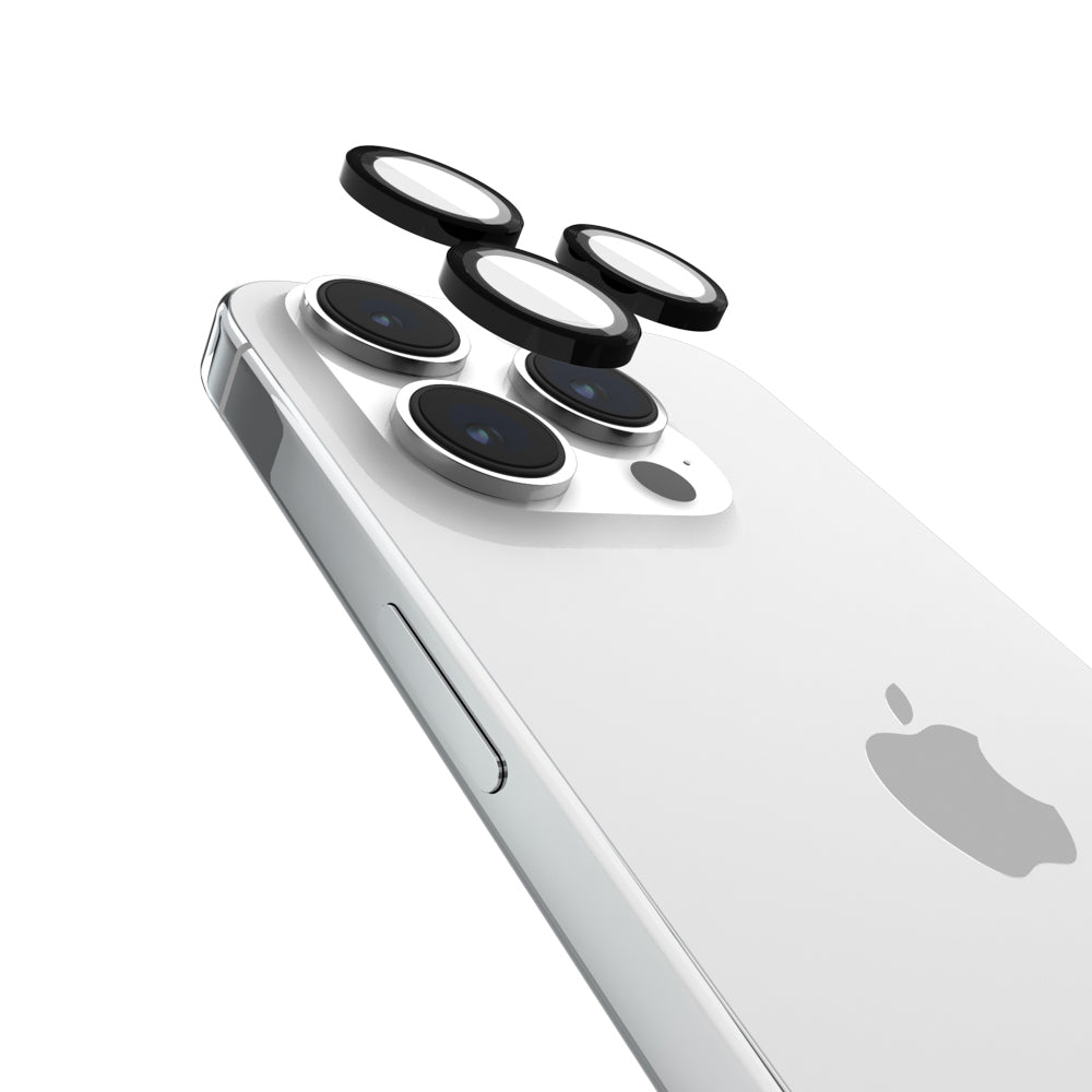 Case-Mate Aluminum/Glass Lens Protector For iPhone 15 Pro/15 Pro Max - BLK