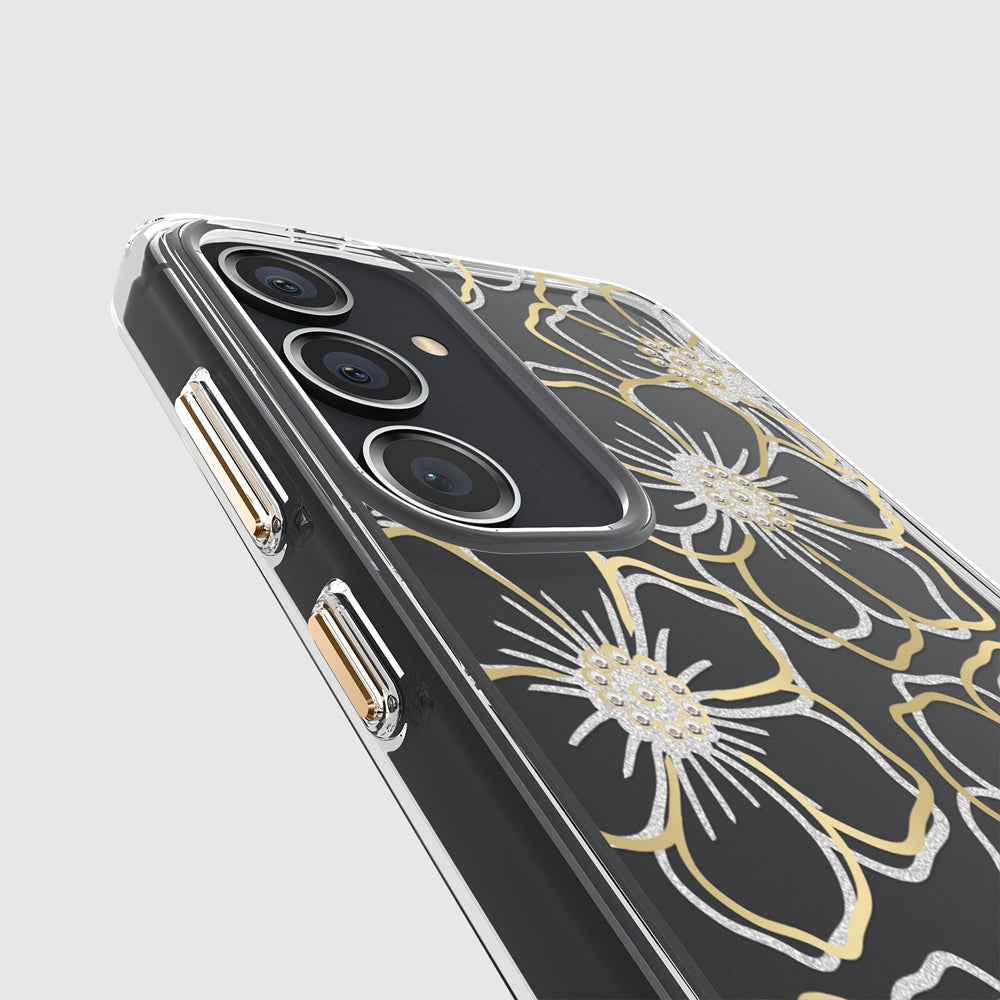 Case-Mate Floral Gems Case Cover For Samsung Galaxy S24+ - Gold