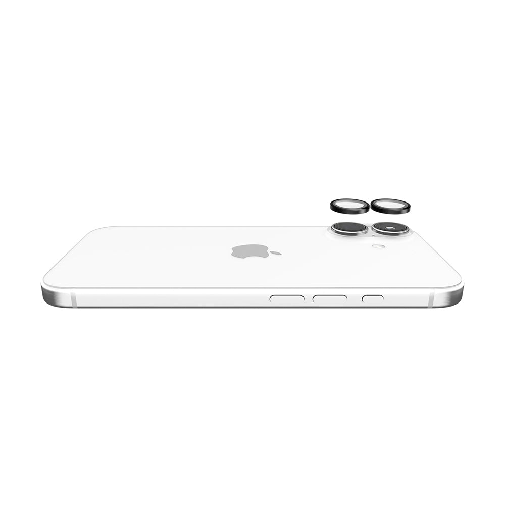 2PK Case-Mate Aluminium Ring Lens Protector For Apple iPhone 16 Plus Black