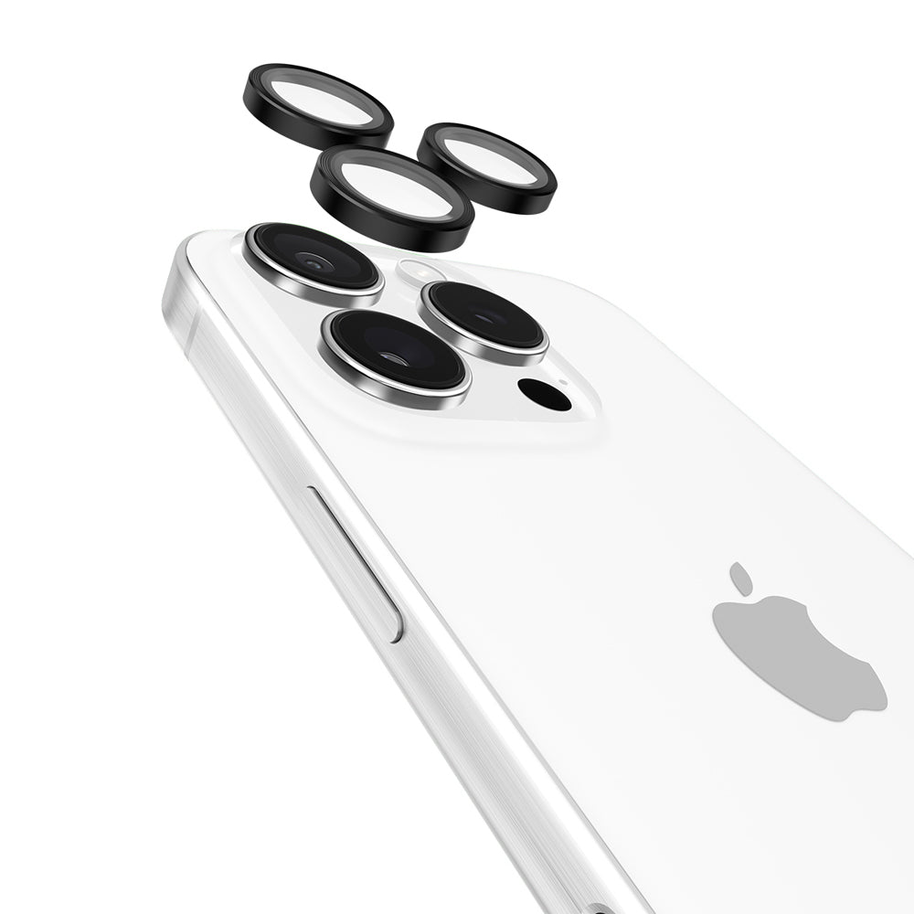 2PK Case-Mate Aluminum Ring Lens Protector For iPhone 16 Pro/Pro Max Black