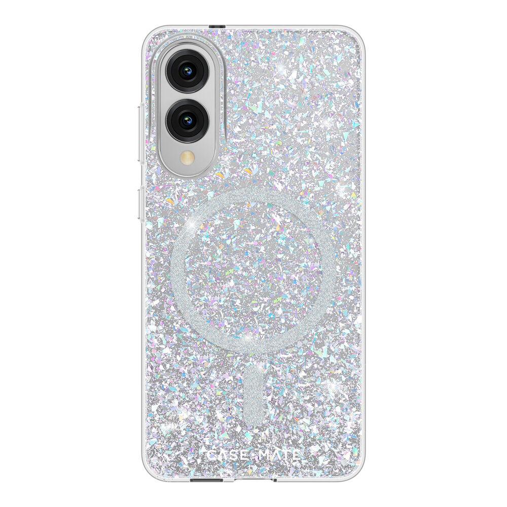 Case-Mate Twinkle Case W/Magnet for Samsung Galaxy S25 Edge Silver Disco