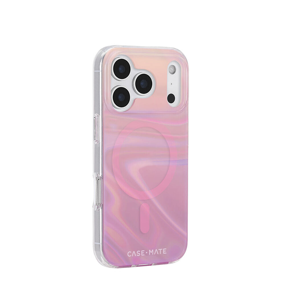 Case-Mate Peach Bubble MagSafe Case For iPhone 17 Pro 6.3in Iridescent