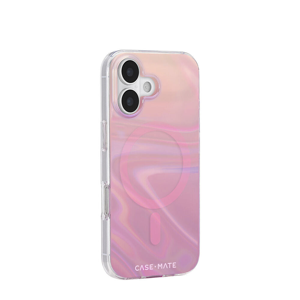 Case-Mate Peach Bubble MagSafe Phone Case for iPhone 17 6.3in Iridescent