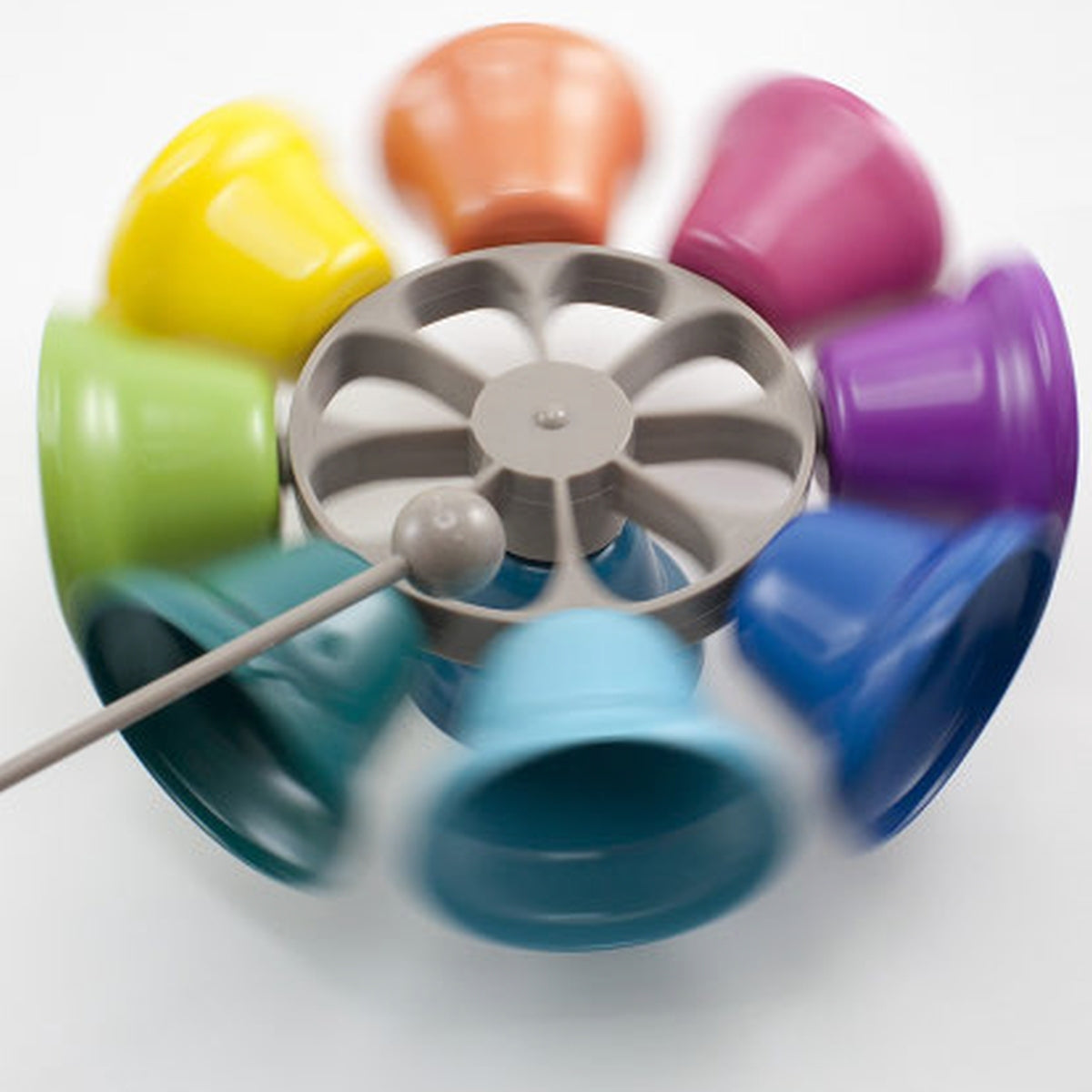 Artiwood Rainbow 21cm Spinning Bells Kids Toy Set 3+