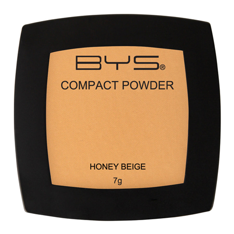 2PK BYS Compact 7g Powder Face Makeup Cosmetics - Honey Beige