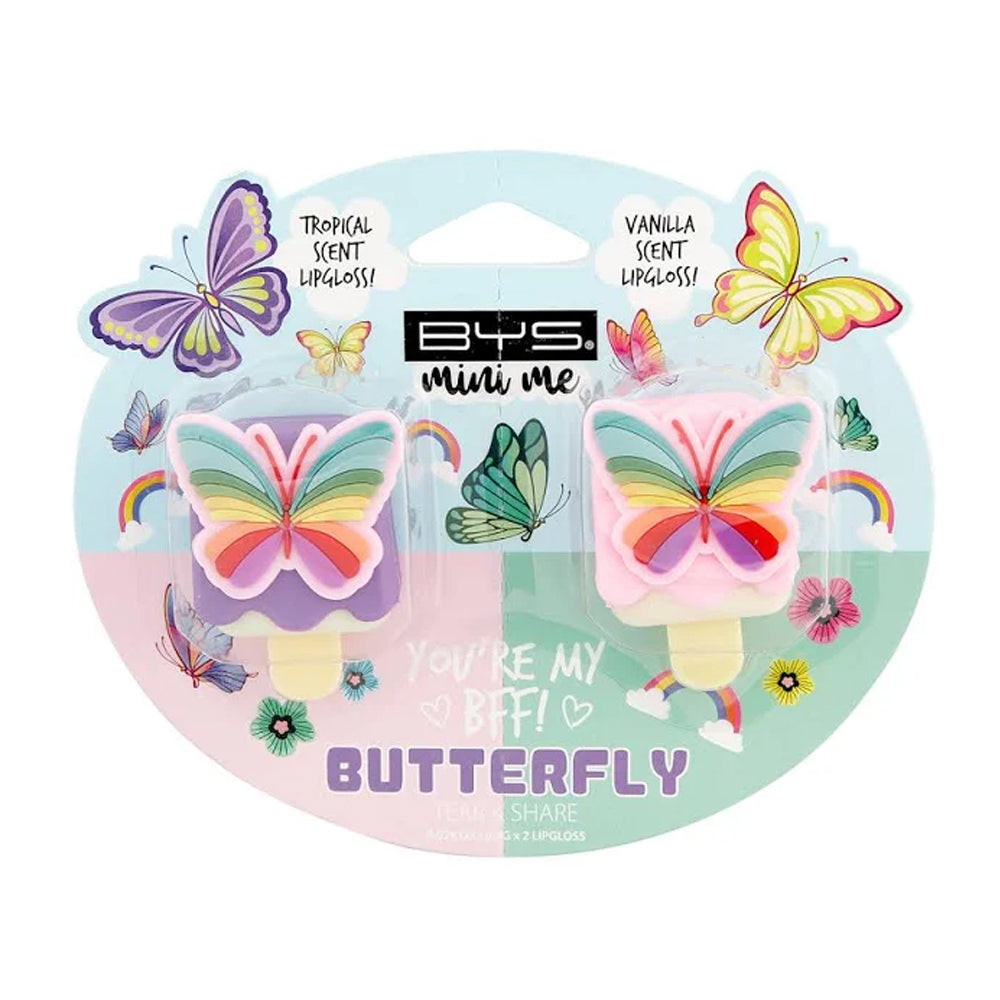 4pc BYS Mini Me Kids Fun Makeup Beauty Lipgloss Butterfly