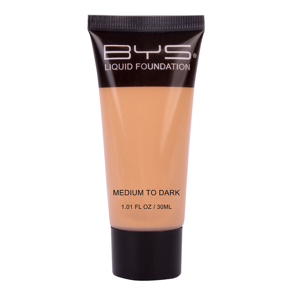 2PK BYS Tube 30ml Liquid Foundation Creamy Blendable Makeup - Medium to Dark
