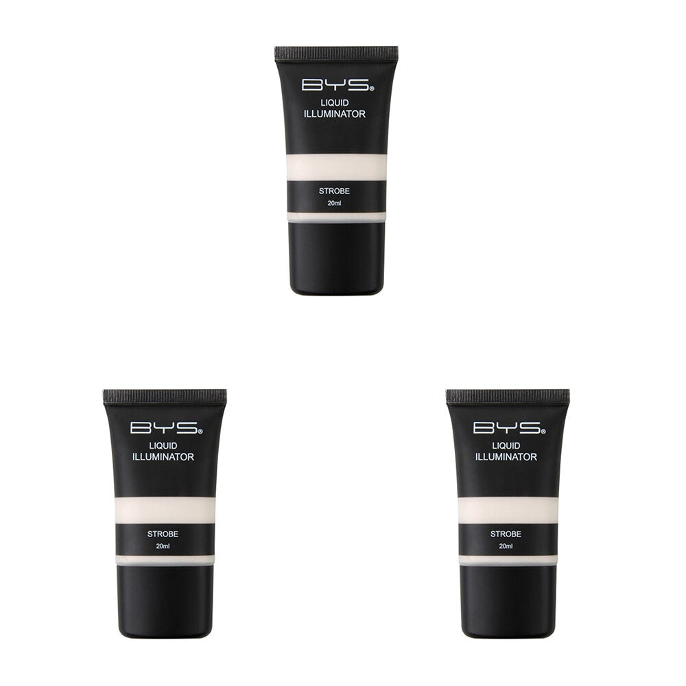 3PK BYS 20ml Liquid Illuminator Glow Face Cosmetic Makeup - Strobe