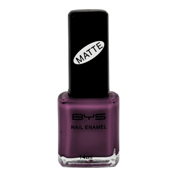 2PK BYS 14ml Nail Polish Matte Black Cherry Purple