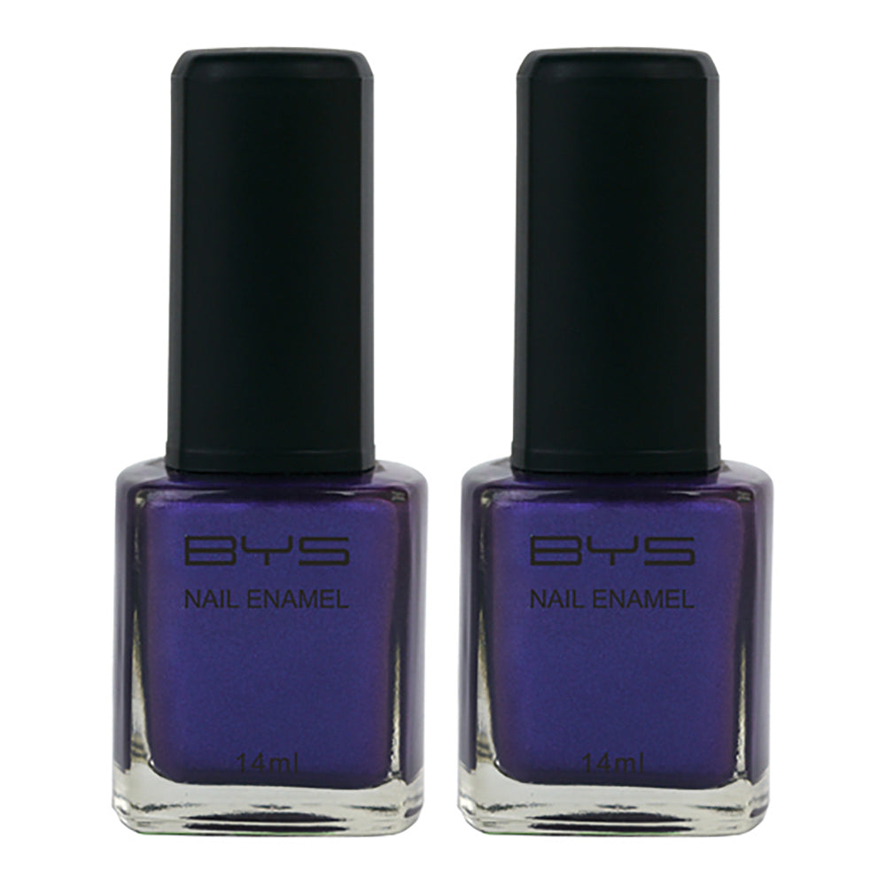 2PK BYS 14ml Nail Polish Pouty Purple Pink