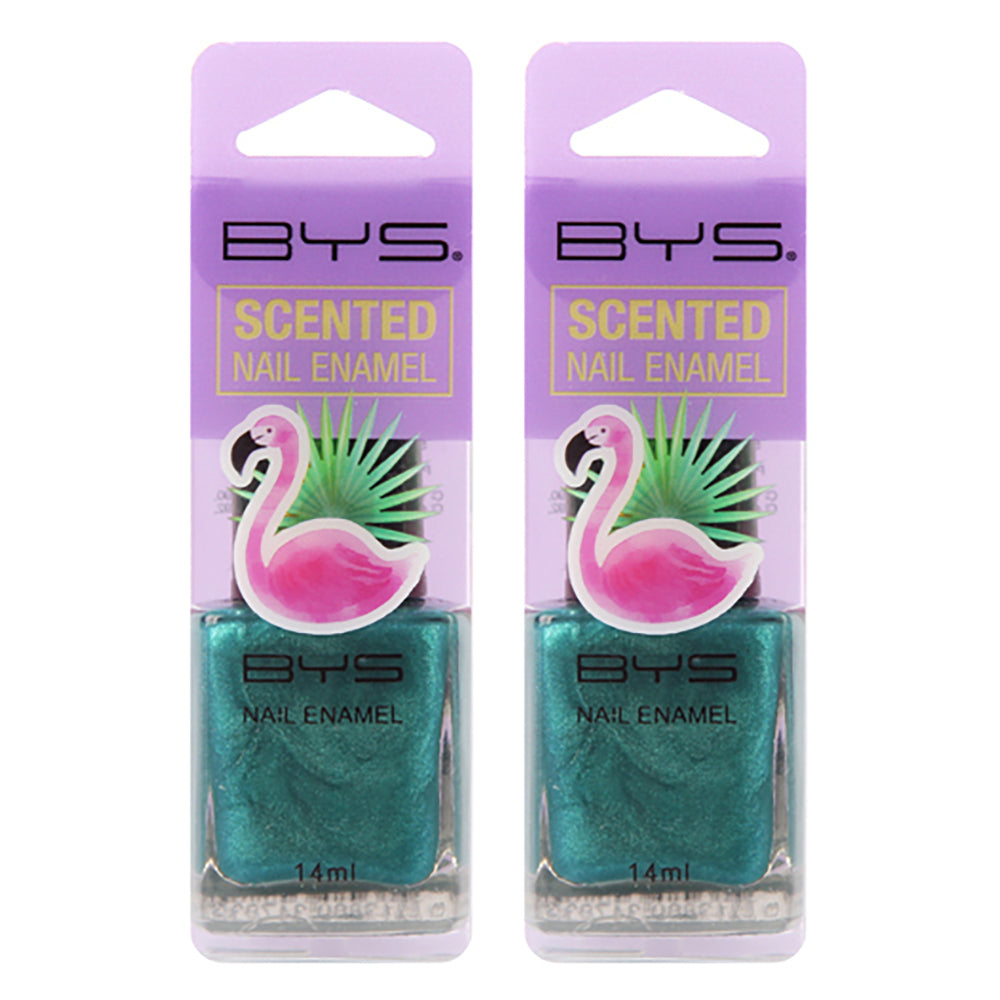 2PK BYS 14ml Nail Polish Scented Tropical Green