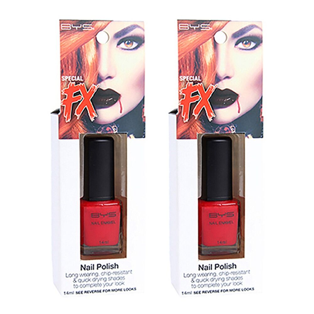 2PK BYS 14ml Nail Polish Red
