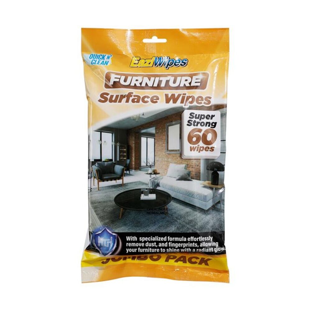 24x 60PK EaziWipes Furniture Surface Cleaning Wipes Dust & Marking Removal