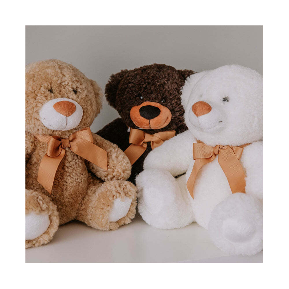 Huxford Grove Shorn Oscar Teddy Bear Kids Soft Toy 30cm - Honey