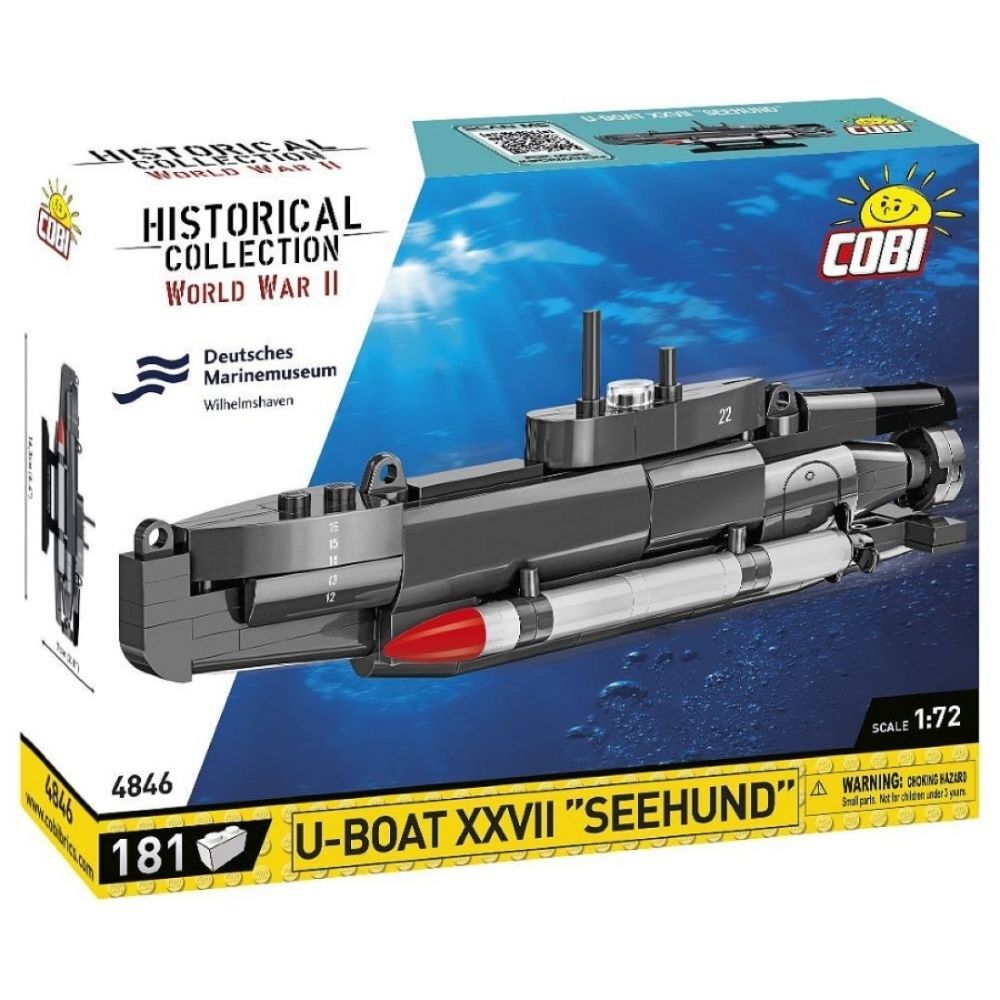181pc World War 2 U-Boat XXVII Seehund Kids/Adult Building Toy