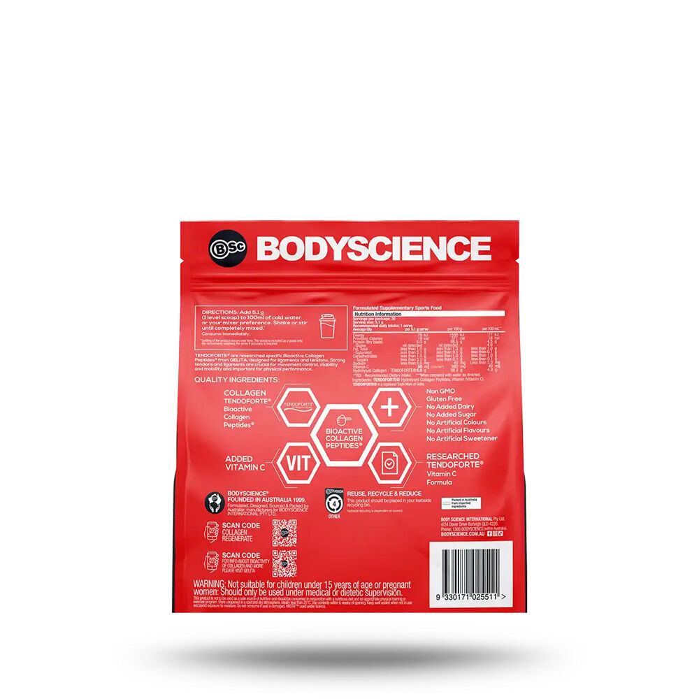 BSc Collagen Regenerate Powder w/Tendoforte 30 Serves 153g Unflavoured