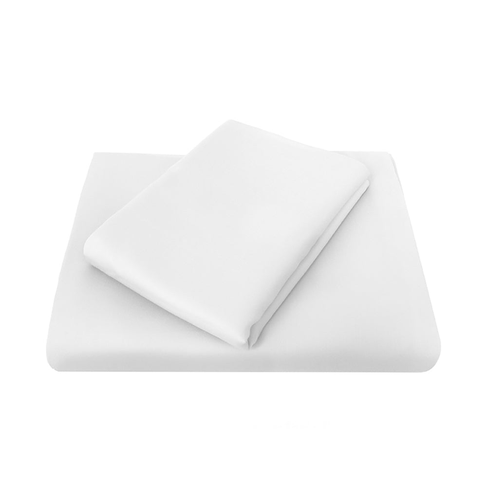 Bambury Size King Bed Chateau Fitted Sheet White Home Bedding