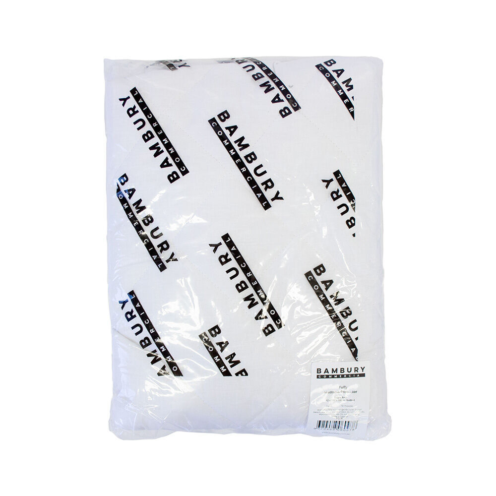 Bambury Villa Basic Fully Fitted Soft Mattress Protector White