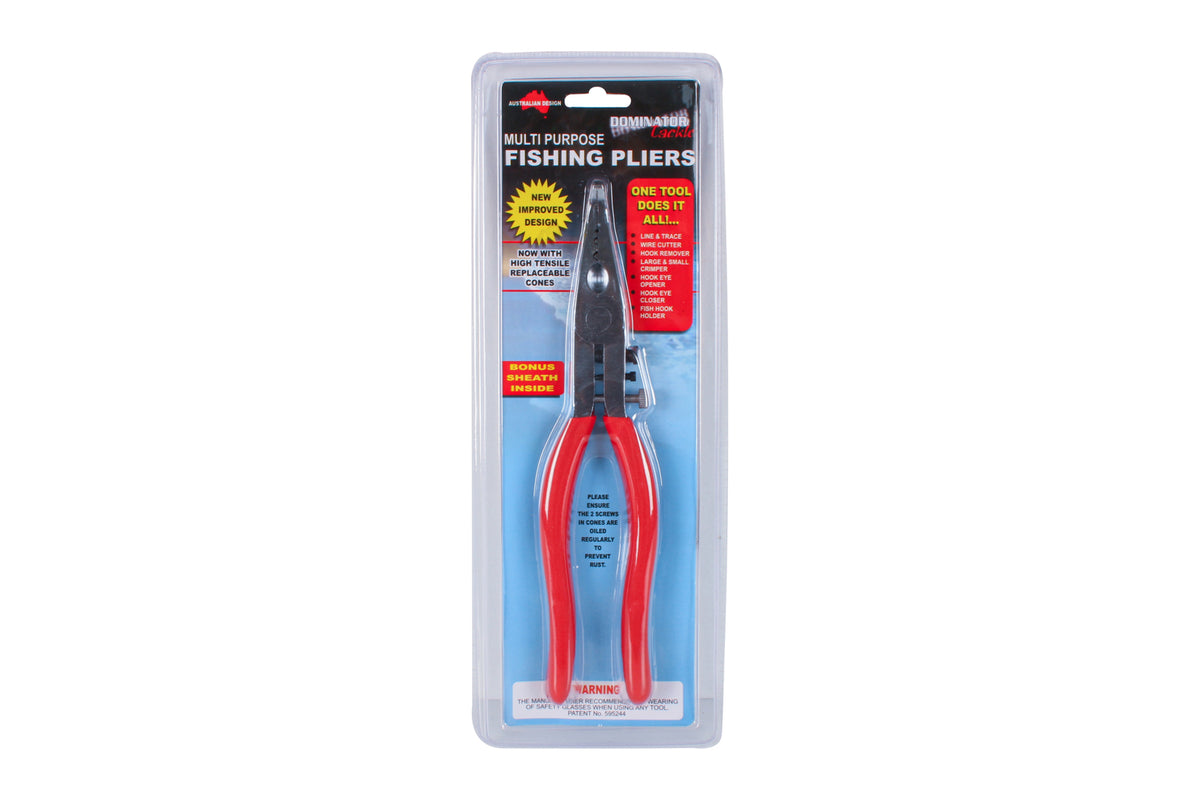 Australian Design 26cm Multi-Purpose Carbon Steel Fishing Pliers - Red