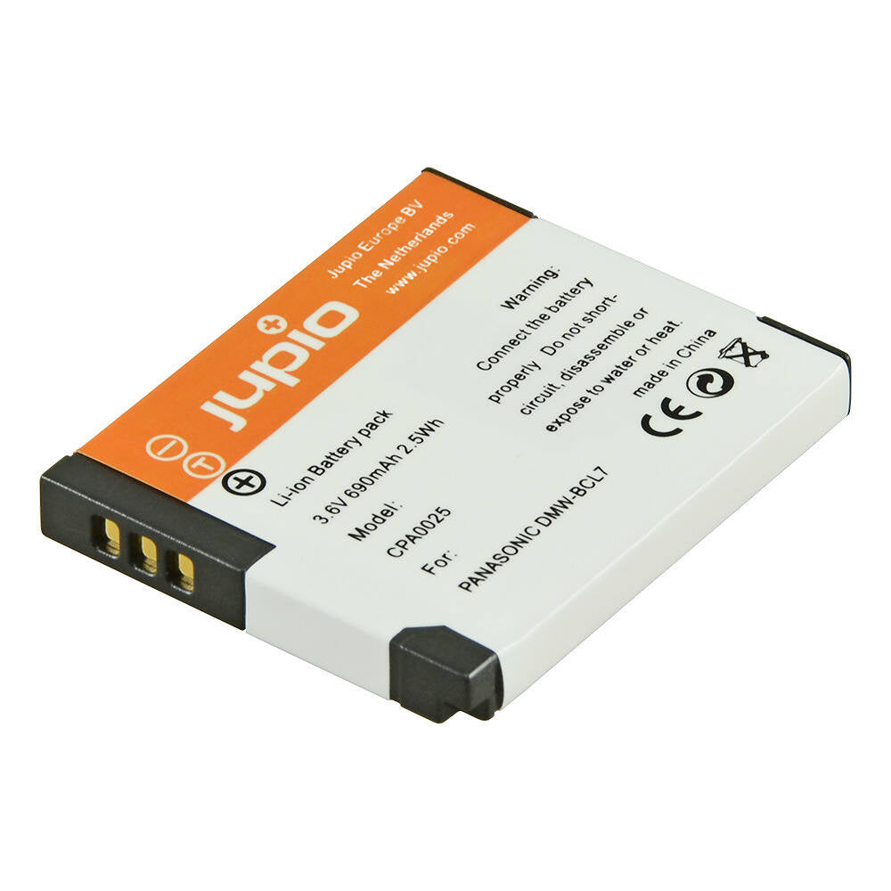 2PK Jupio Li-Ion 3.6V 690mAh Rechargeable Battery For Panasonic DMW-BCL7 Camera