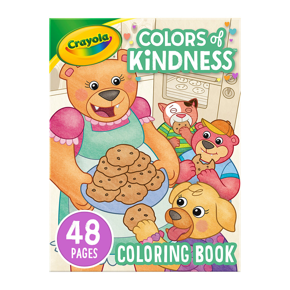6PK Crayola Kids/Childrens Creative 48 Page Coloring Book Colours of Kindness 36m+