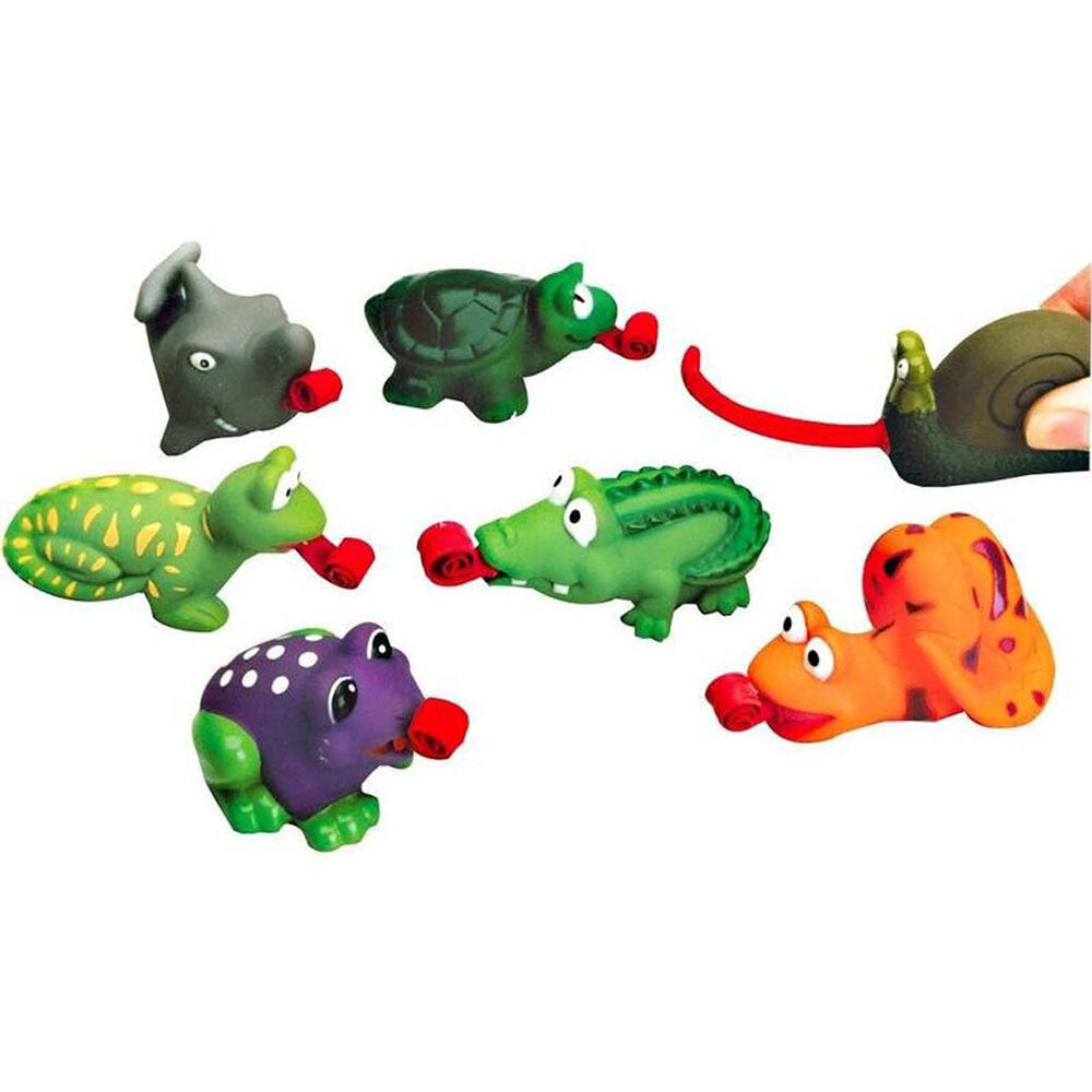 3PK Fumfings Novelty Long Tongue Creatures 6-8cm - Assorted