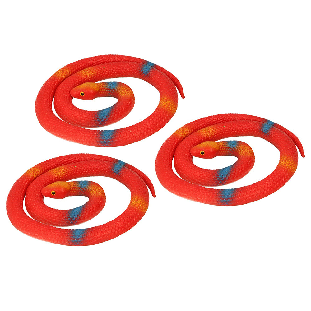 3PK Fumfings Animal Stretchy 13cmCoiled Snake