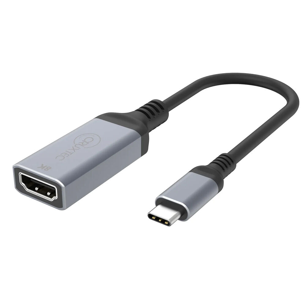 Cruxtec CTH8K-SG USB-C to HDMI Cable Adapter 8K/DSC/HDR Space Grey 15cm
