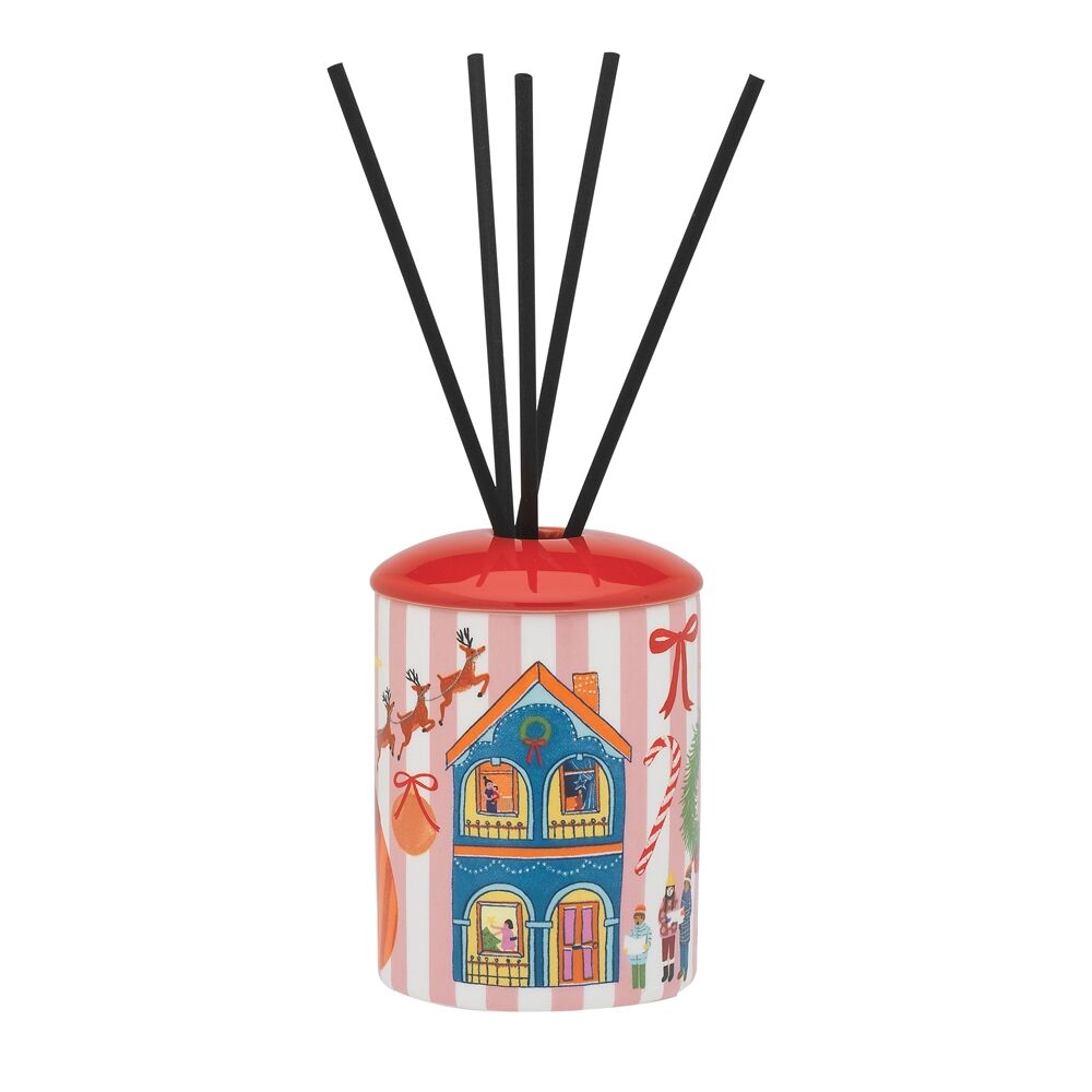 2PK Porto Night Before Ceramic Liquid Reed Diffuser 100ml Multi-Coloured