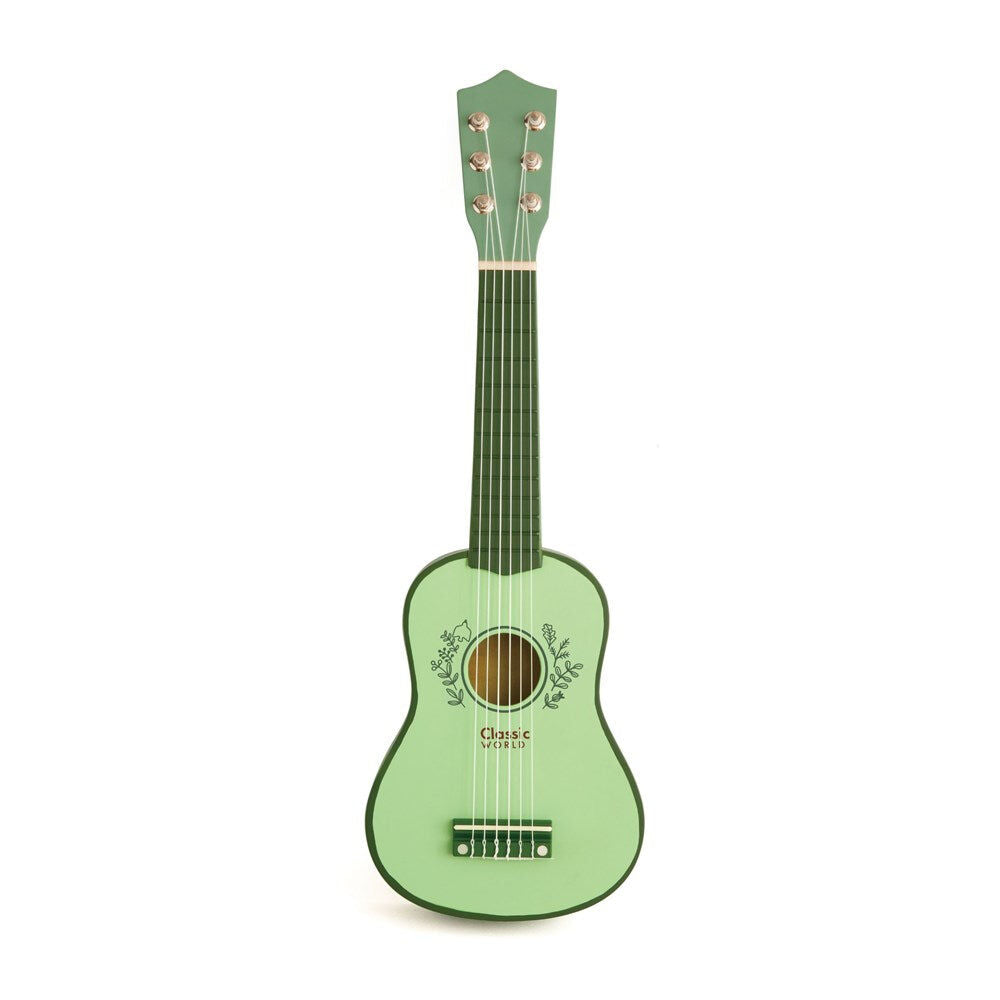 Classic World Children's Wooden Vintage Guitar w/ Six Strings 3Y+