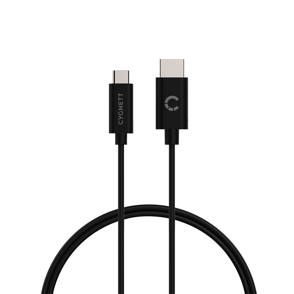 Cygnett Unite 4K/60Hz Resolution USB-C to HDMI Braided Cable 1.8m - Black