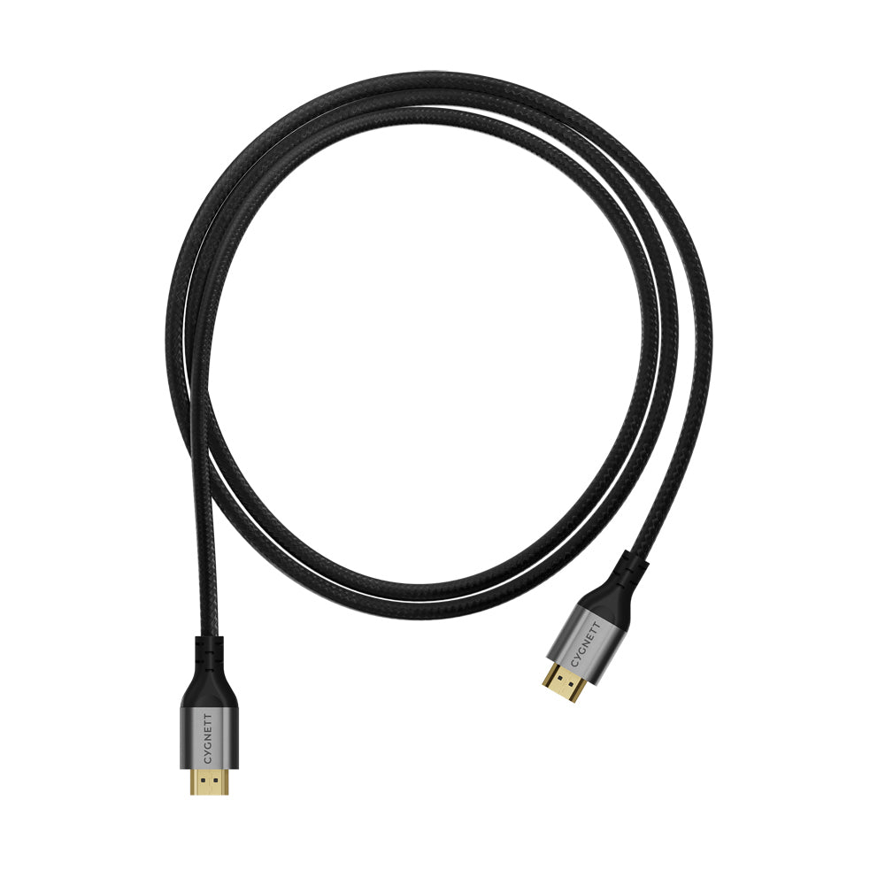 2PK Cygnett Unite 8K Resolution HDMI to HDMI Braided Cable 1.5m - Black