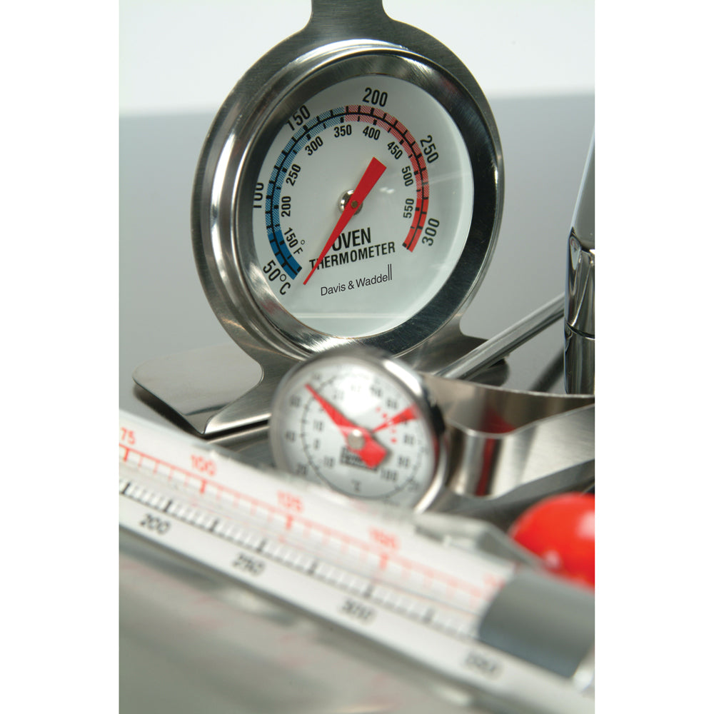 2PK Davis & Waddell Oven Thermometer Stainless Steel 7cm - Silver