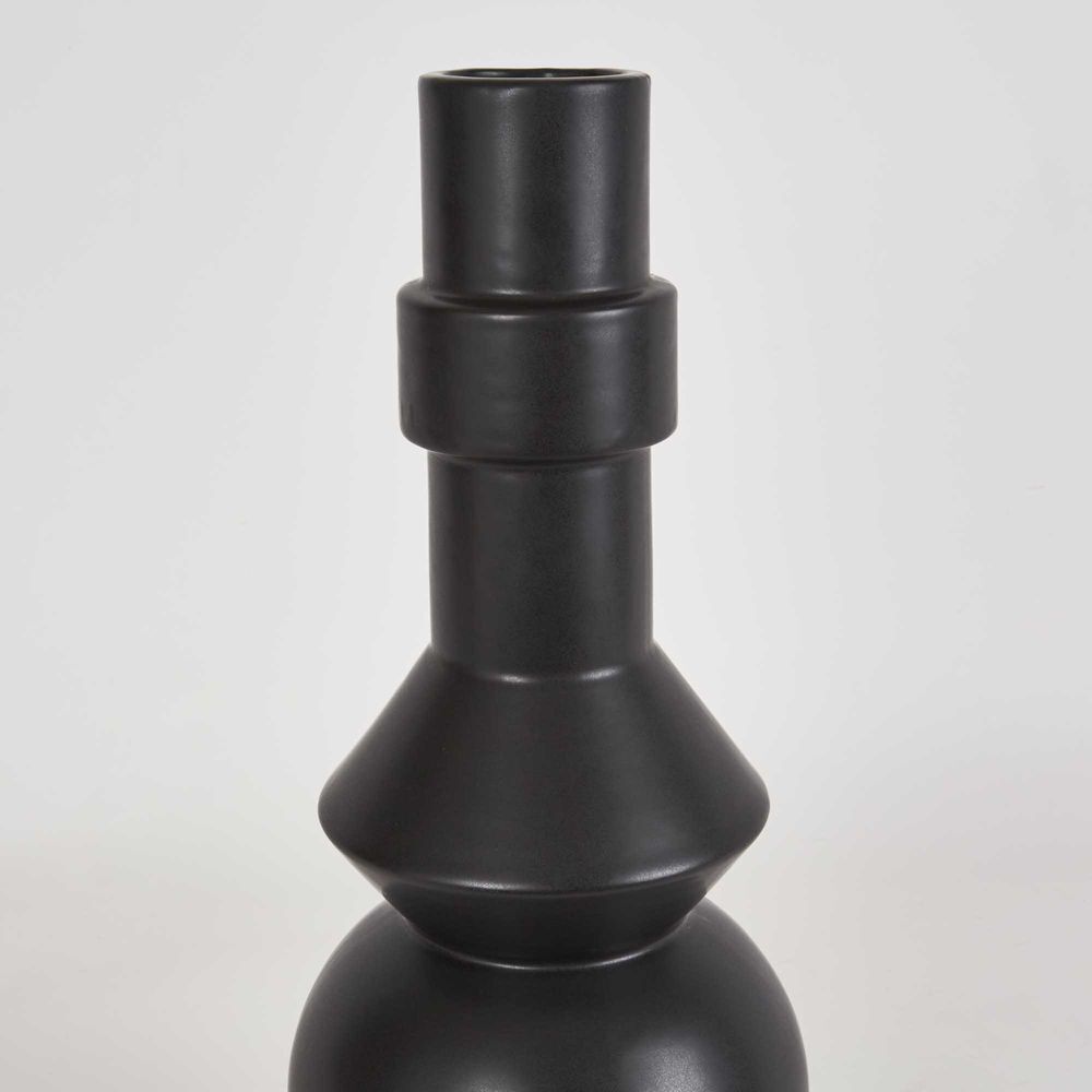 Belle Jackson Ceramic Flower Vase Home Decor 43cm - Black